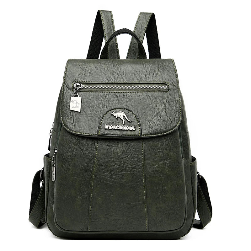Leather Women Backpack