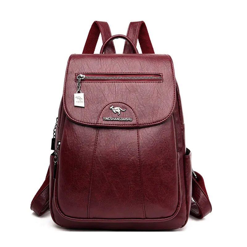 Leather Women Backpack