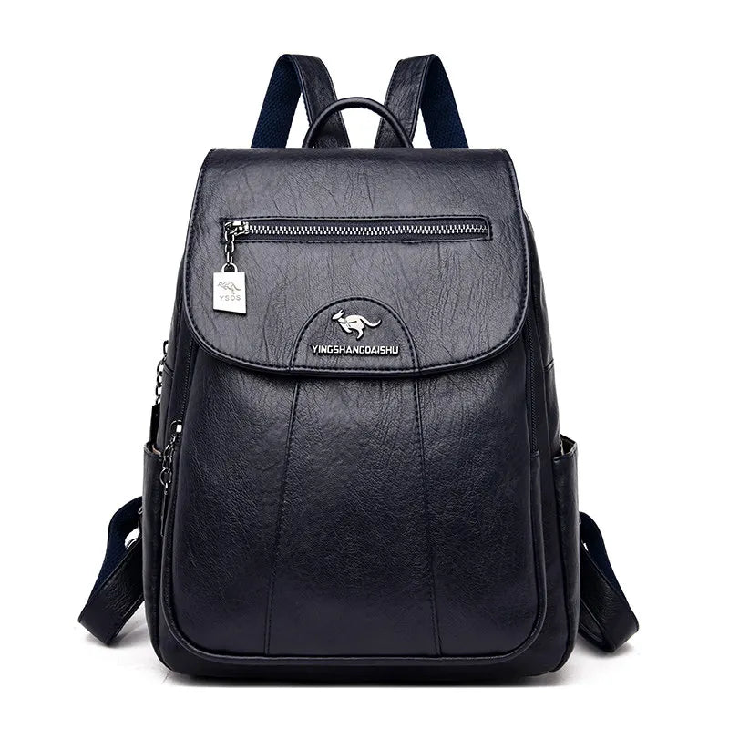 Leather Women Backpack