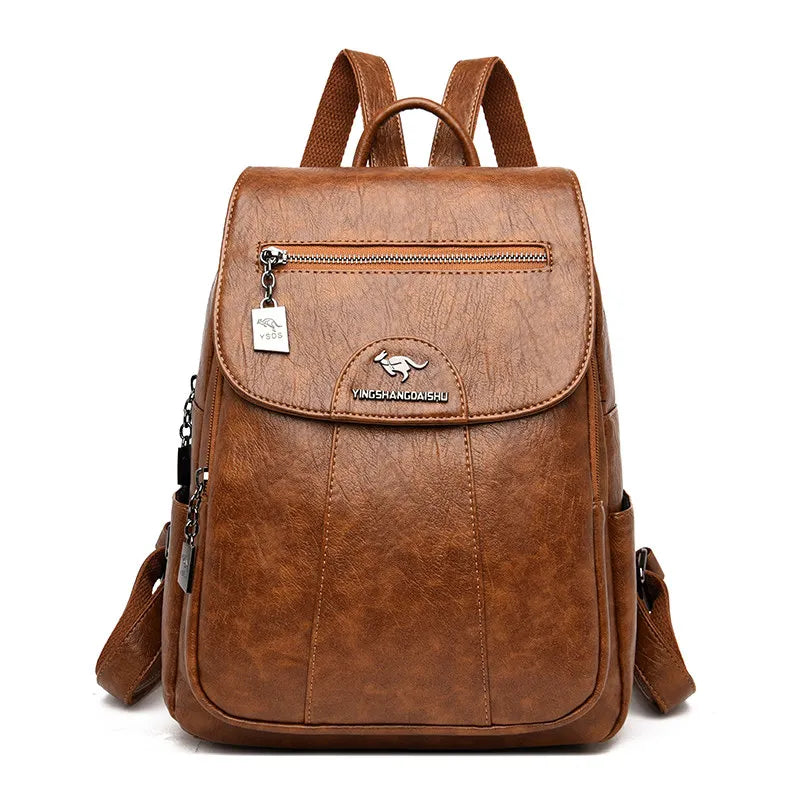 Leather Women Backpack