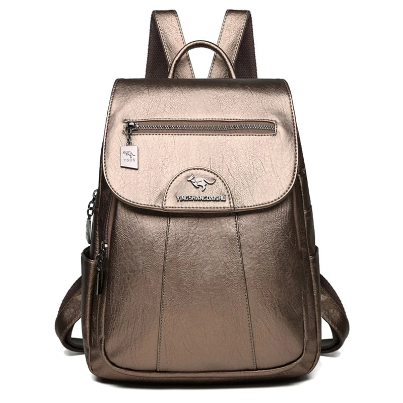 Leather Women Backpack