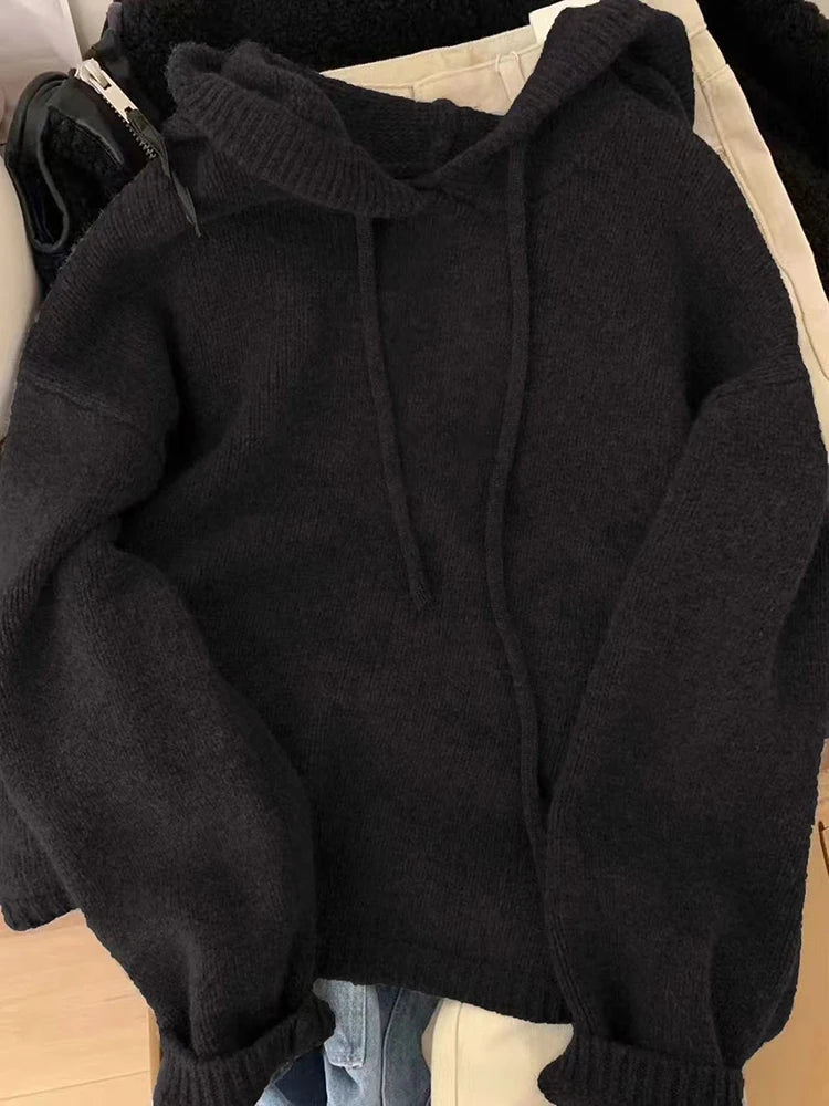 Knitted Casual Hoodie
