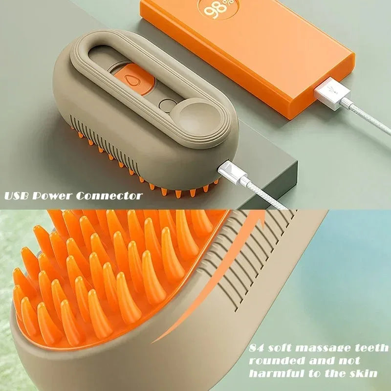 PawMist™ Electric Steam Pet Brush