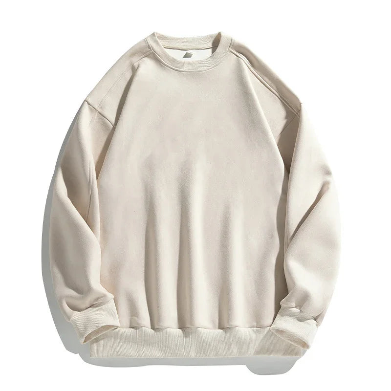 Suede Baggy Sweatshirt