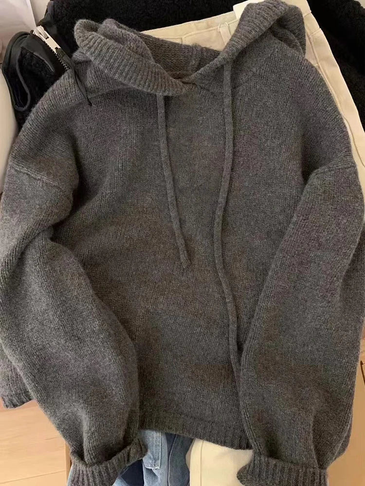 Knitted Casual Hoodie