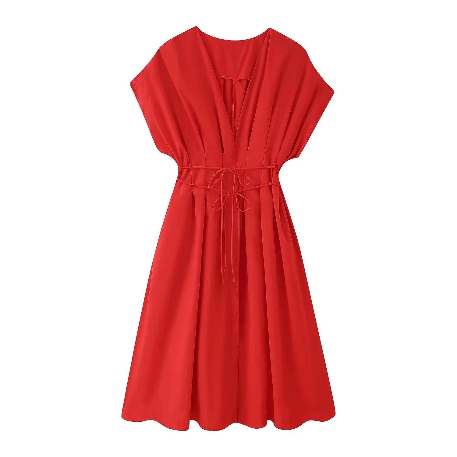 Sleeveless V-Neck Dress