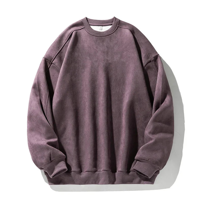 Suede Baggy Sweatshirt
