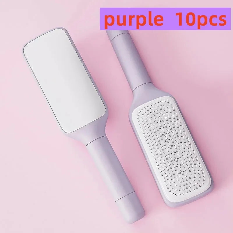 Rotatable Self Cleaning Hair Brush Massage Air Cushion Comb Magic Retractable Comb For Women Anti-static Hair Smoothing Comb