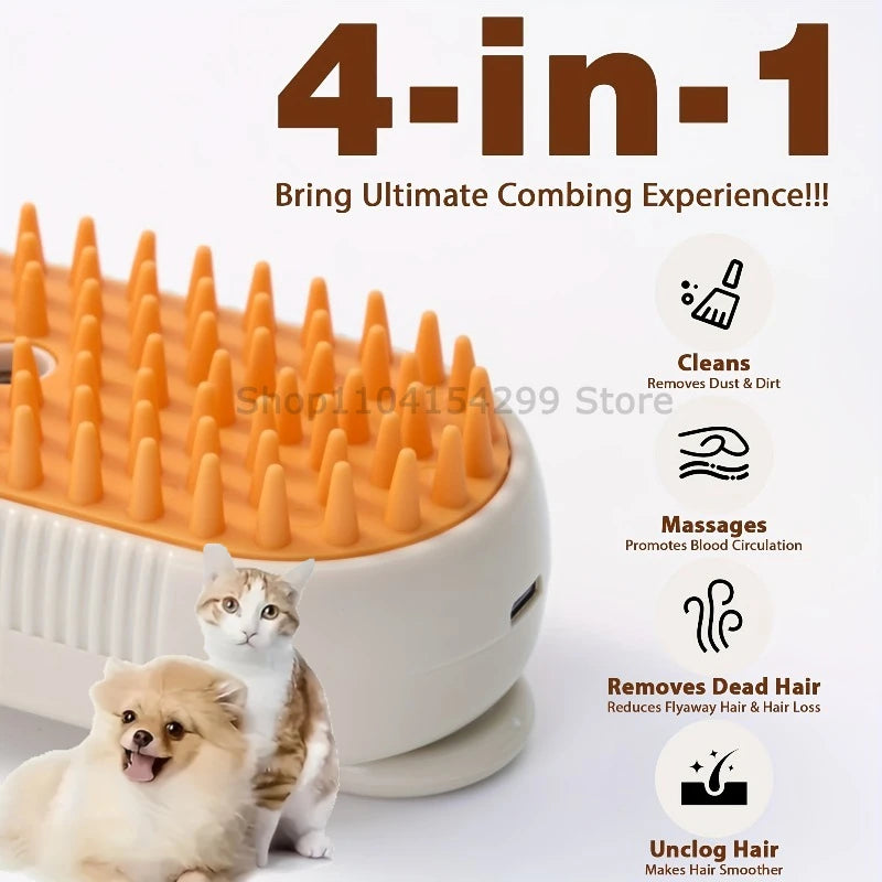 PawMist™ Electric Steam Pet Brush