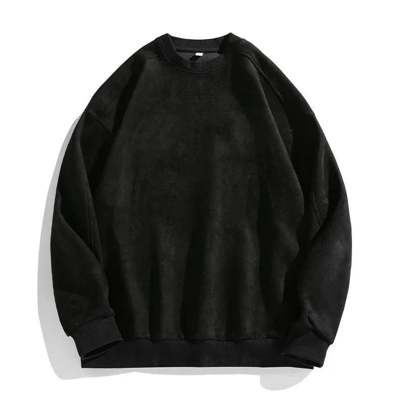 Suede Baggy Sweatshirt